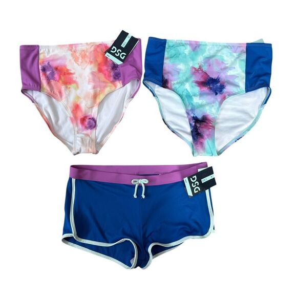 DSG set of 3 Girls' Swimsuit bottoms size XL 16 NWT - Picture 1 of 8